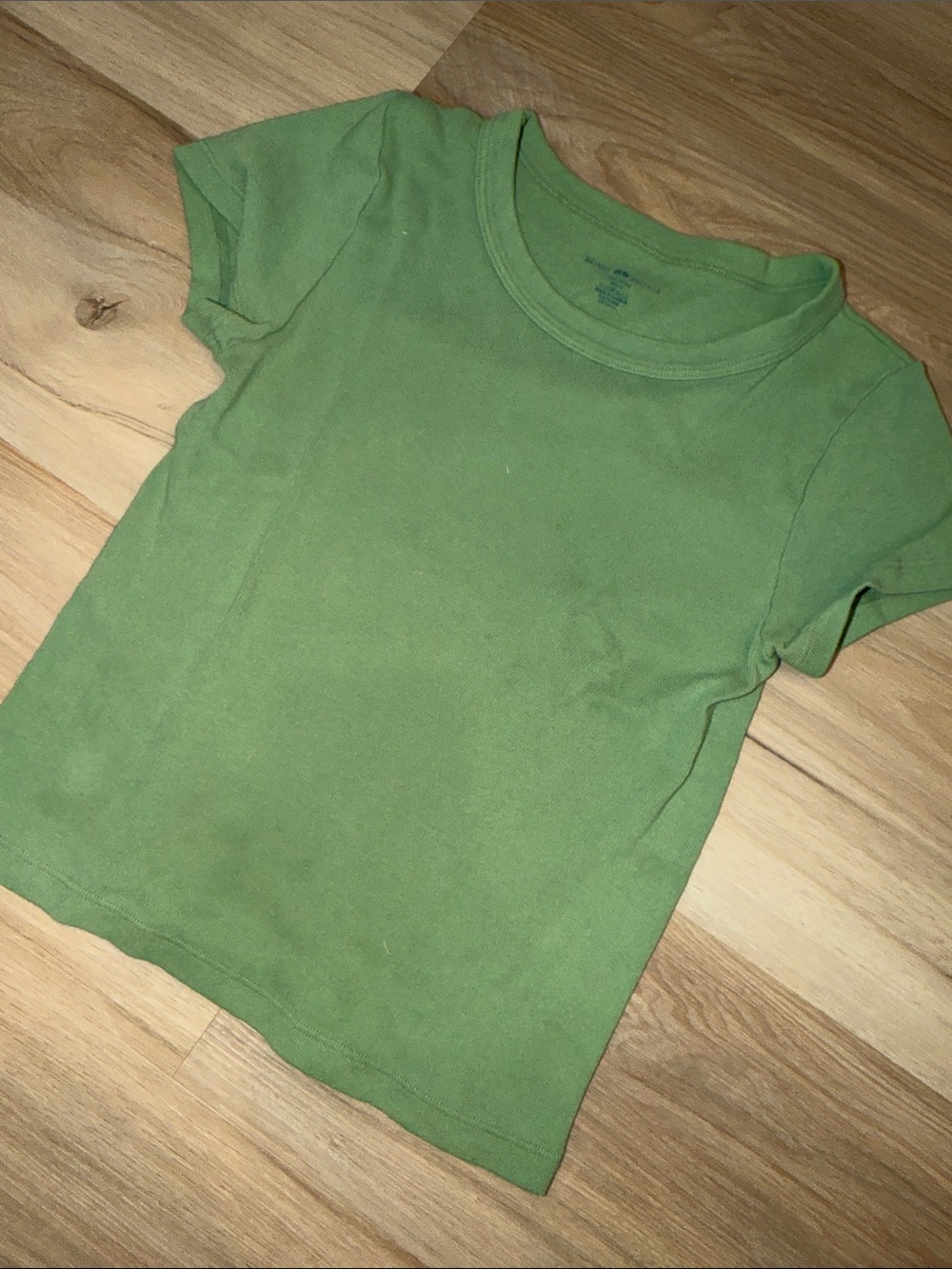 Brandy Melville Green Cotton Tee & Shorts Set xs like new worn once - Picture 7 of 9